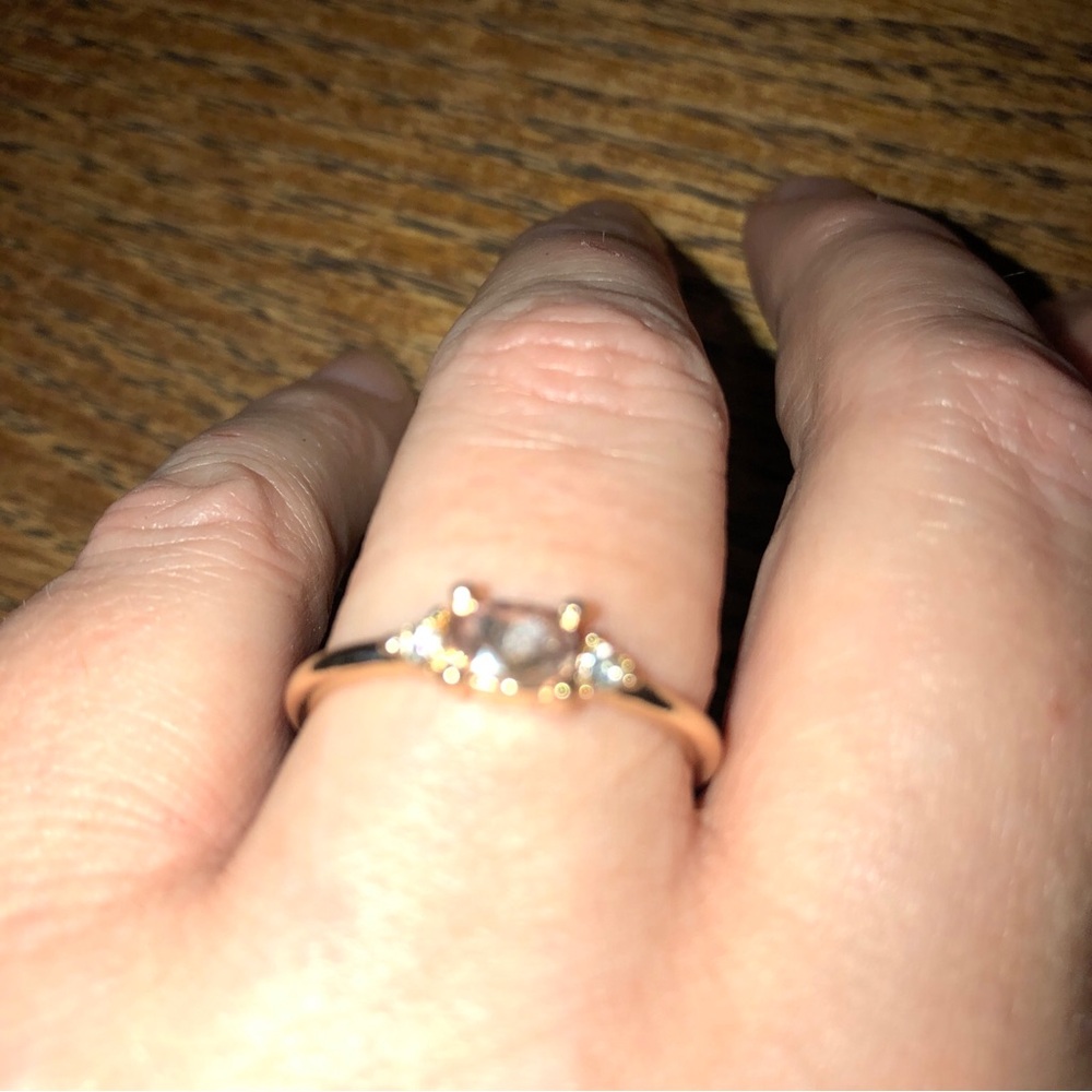 Gold Stackable Multi-Gemstone Ring - Picture 7 of 11